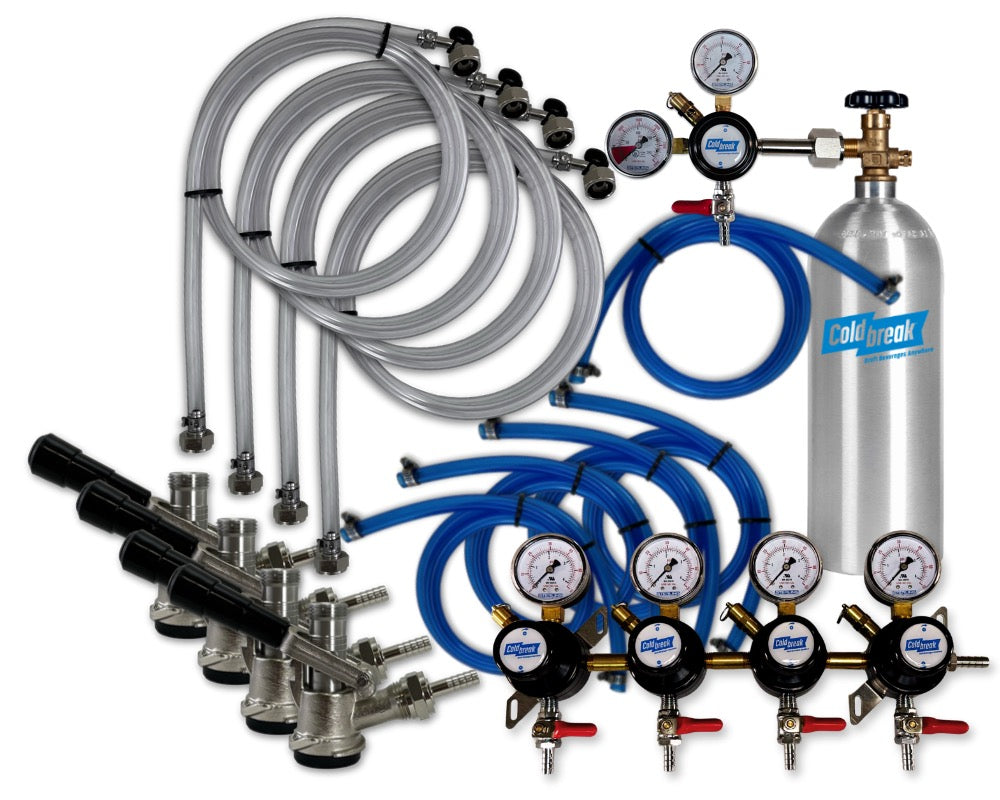 4-Tap Premium CO2 Dispensing Kit