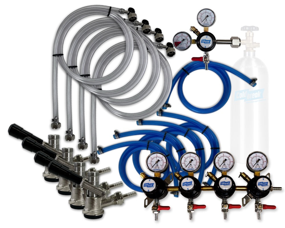 4-Tap Premium CO2 Dispensing Kit