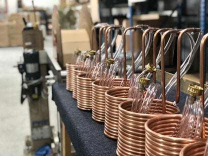 Compact Immersion Wort Chiller, Copper