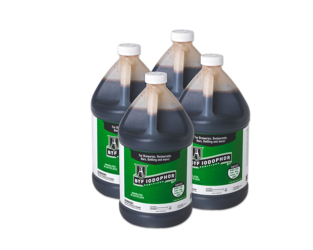 BTF® Iodophor Sanitizer, Gallon, Case of 4