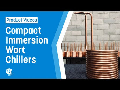 Compact Immersion Wort Chiller, Copper