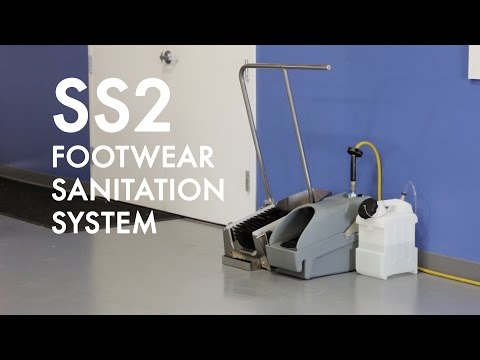 Footwear Sanitizing Unit, Floor Mount Handle, 2.5 Gallon Jug