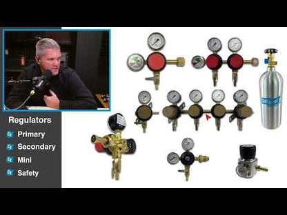 Dispensing Kit Build, CO2, Secondary Regulator