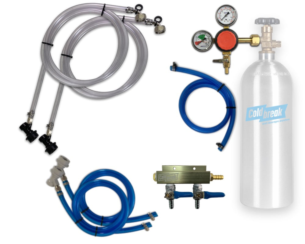 Coldbreak 2-Tap CO2 Ball Lock Kit, Dispensing – Coldbreak
