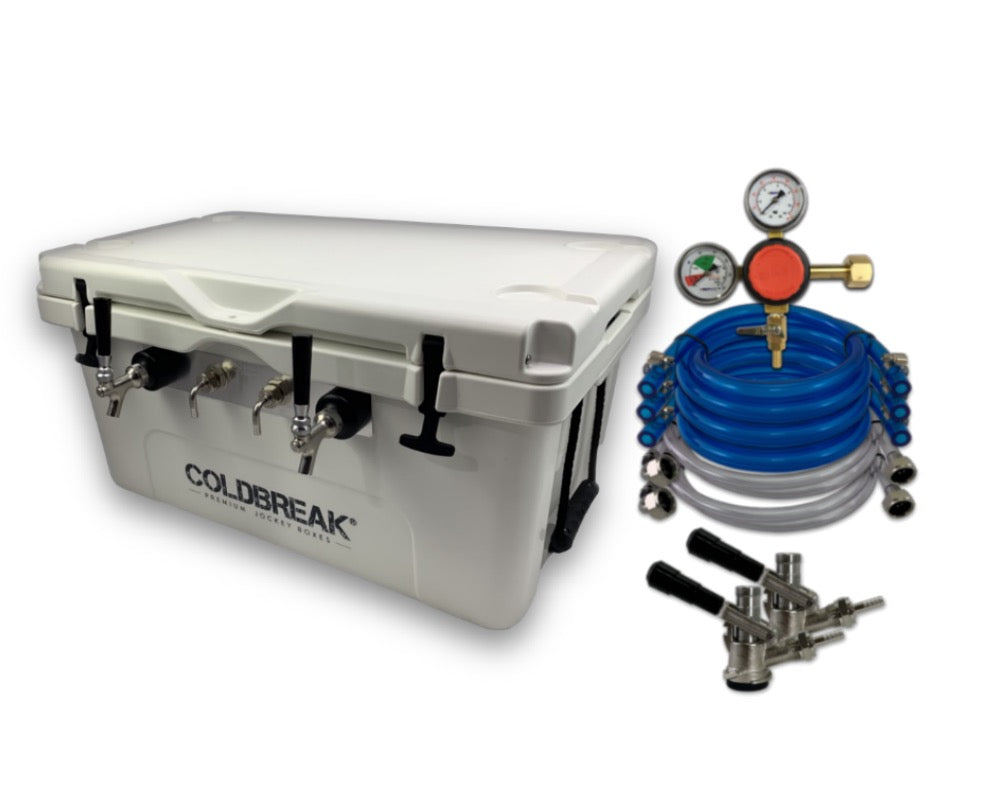 2-Tap Wrapped Jockey Box - Front Inputs, by Coldbreak