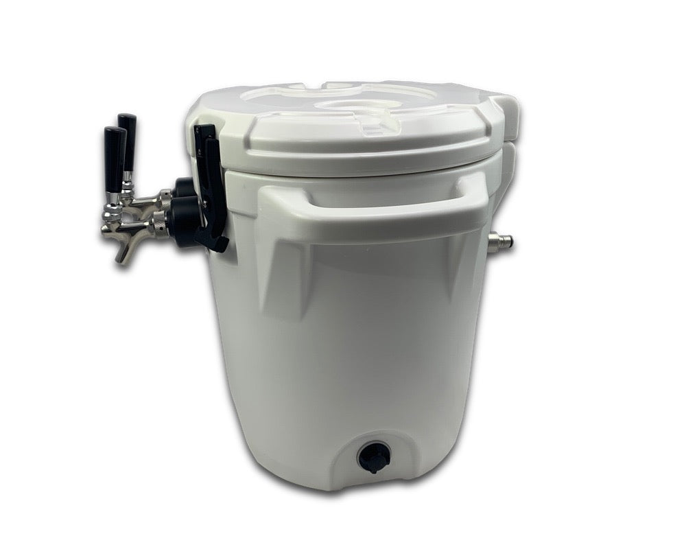 2-Tap Tailgate Jockey Box Side by Coldbreak