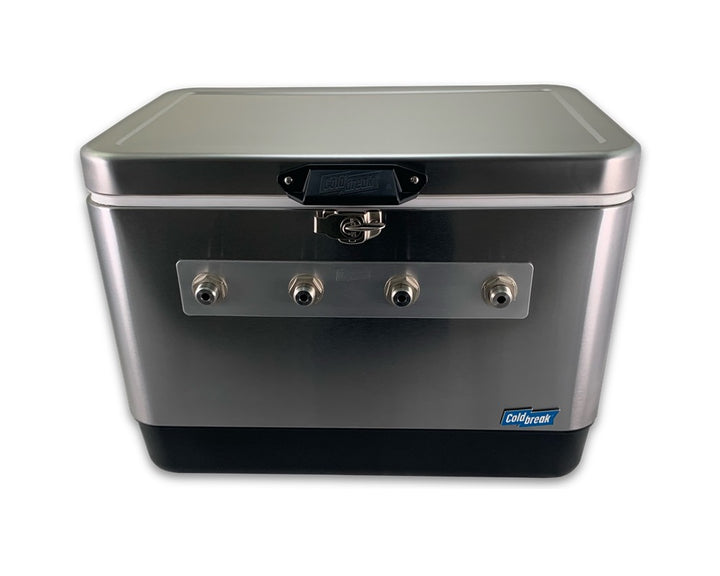 2-Tap Stainless Front Input Jumper Box Front#color_silver