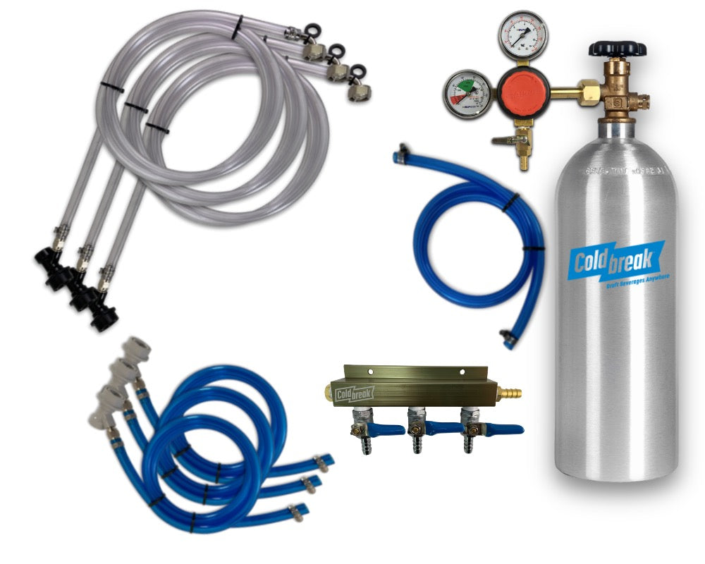3-Tap CO2 Ball Lock Kit
