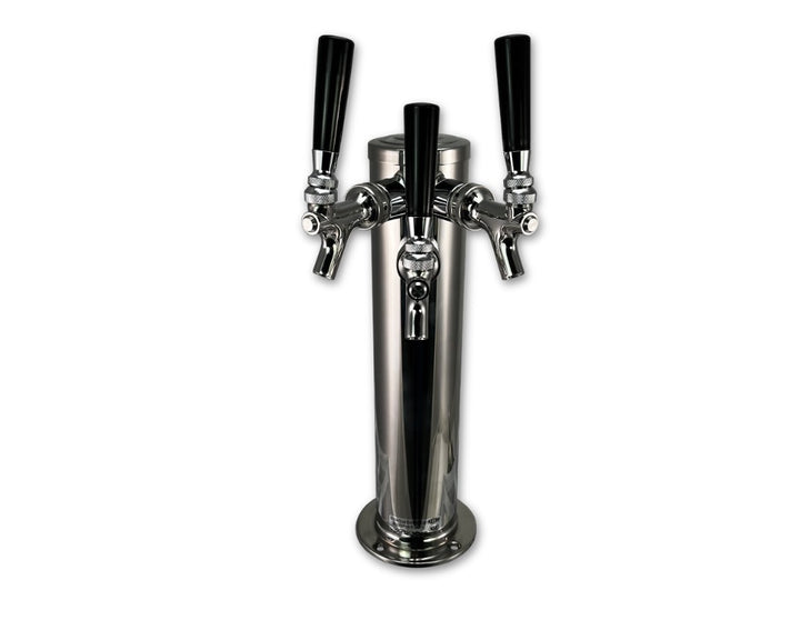 3 Tap Draft Beer Tower Front by Coldbreak
