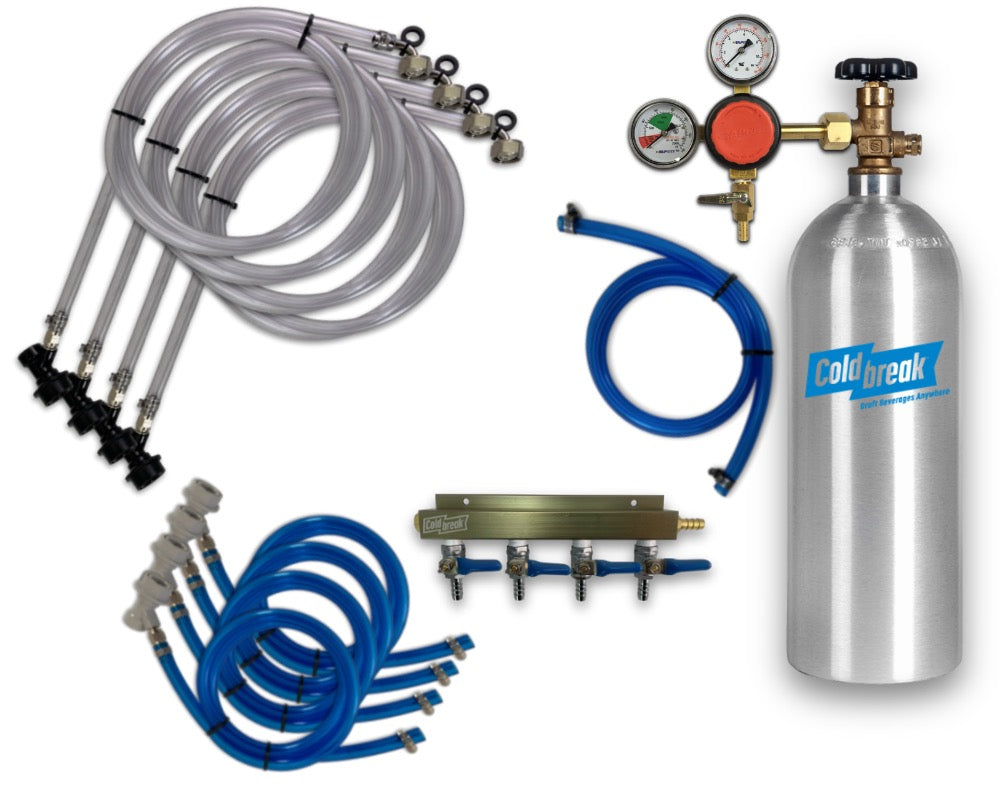 4-Tap CO2 Ball Lock Kit