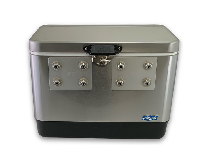 4-Tap Stainless Front Input Jumper Box Front#color_silver