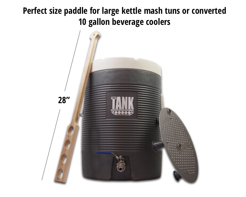 28” Hard Maple Mash Paddle Measurement by Coldbreak