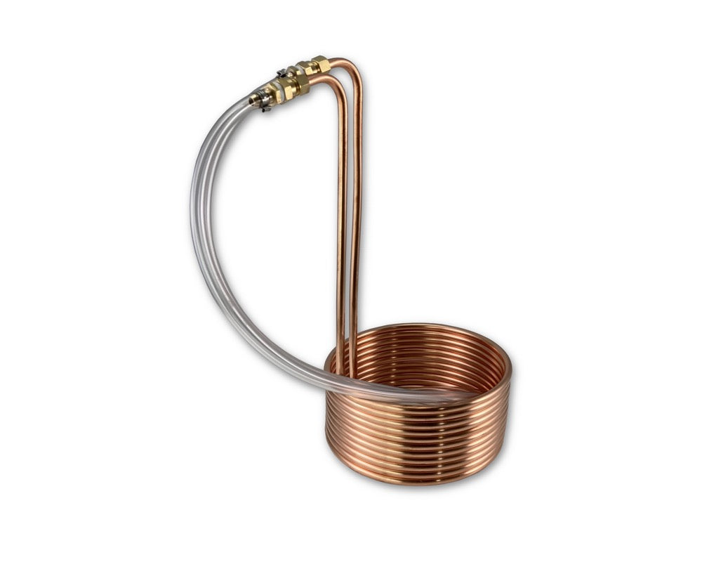 30’ Copper Immersion Wort Chiller, 3-6 Gallon Batch Main by Coldbreak