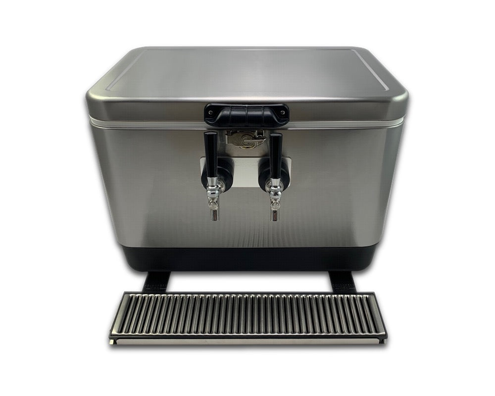 Jockey Box Drip Tray (Collapsable) in Use by Coldbreak
