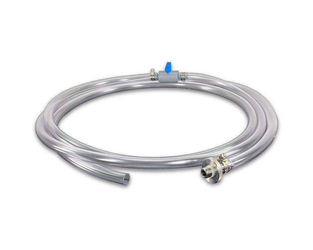 Drain Plug with Barb, 54 Quart, Shutoff Valve