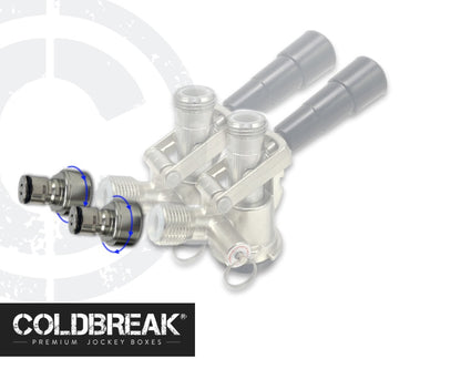 New (Gas Only), 2- pack Gas Ball Lock Coupler Adapter