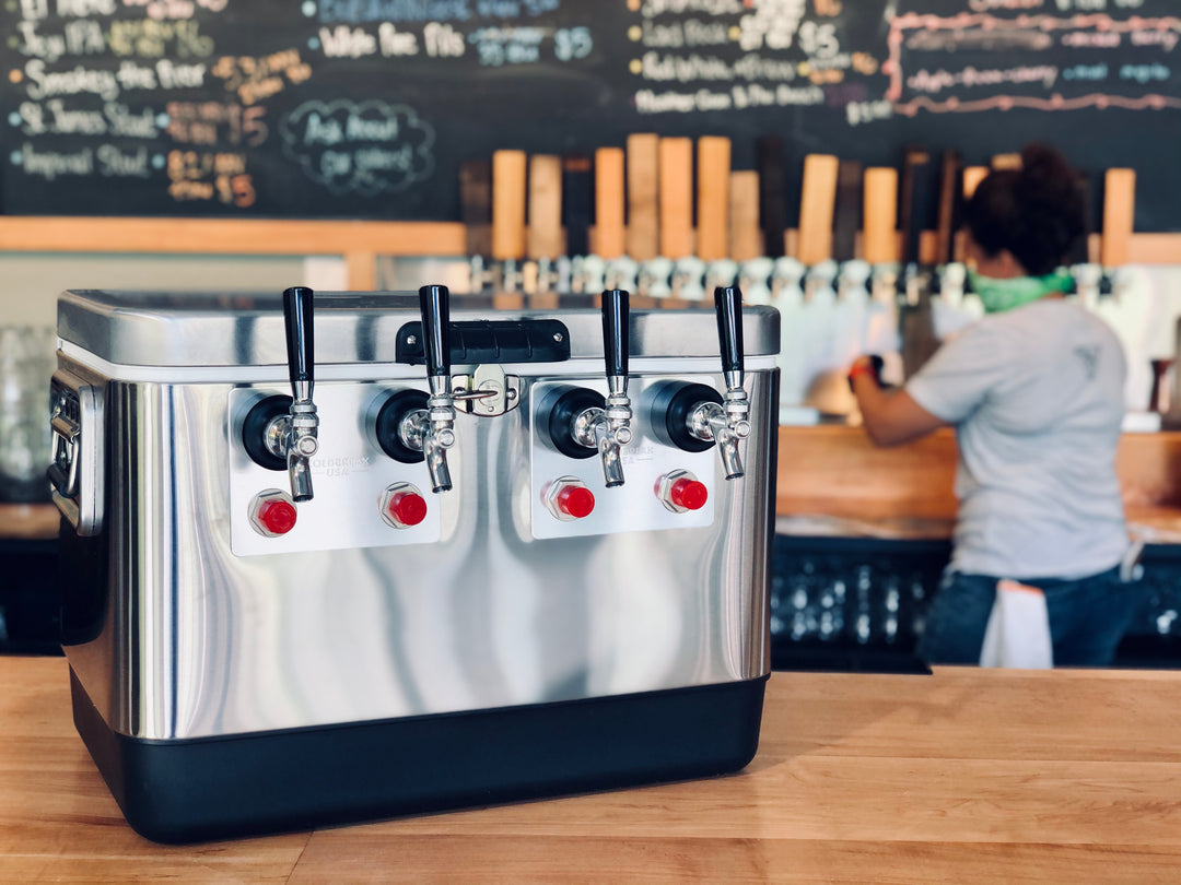 Jockey Box (4-Tap, Front Input) | Mobile Bar – Coldbreak