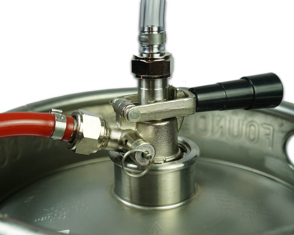 Sankey Kegerator Coupleur de fût de type D Distributeur de robinet de fût  avec adaptateur coupleur de fût Kit de conversion de verrouillage à boule