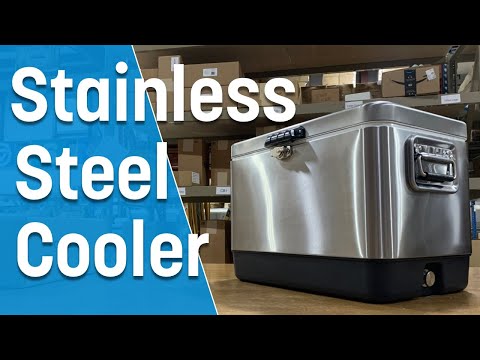 Cooler, 54 Quart, Stainless Steel Video by Coldbreak