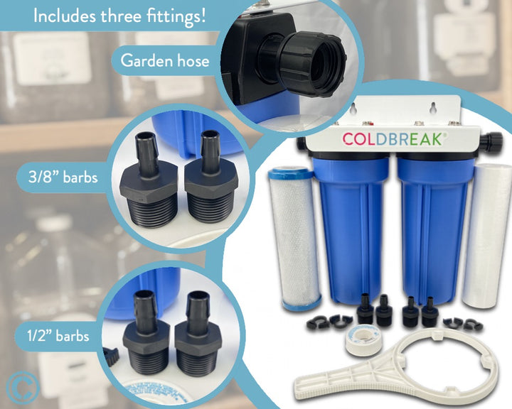 Water Filter Kit, Dual Stage Size by Hydronix